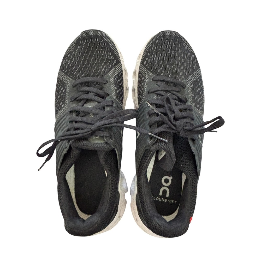 On Cloudswift Running Shoes Womens 7 Black Mesh Cushioned Sneaker Gym Training